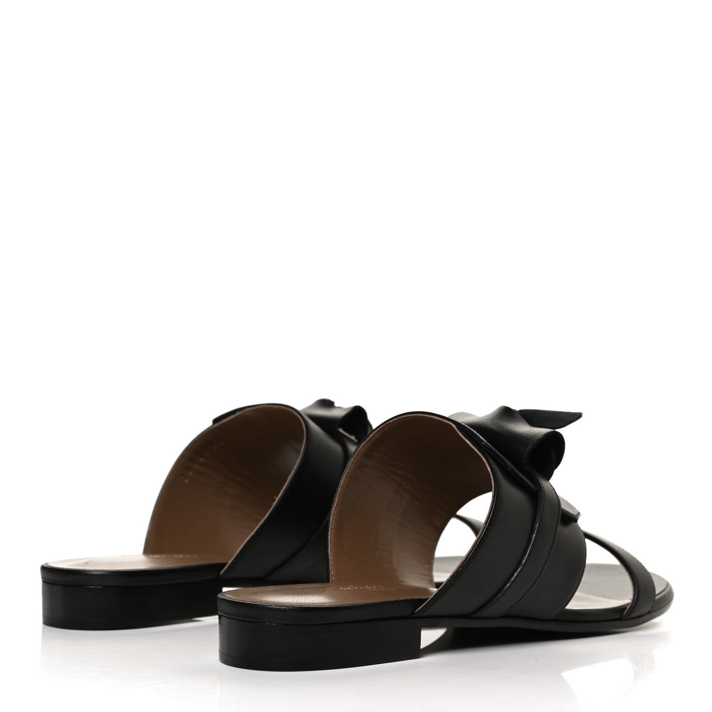 Calfskin Avenue Sandals 38 Black