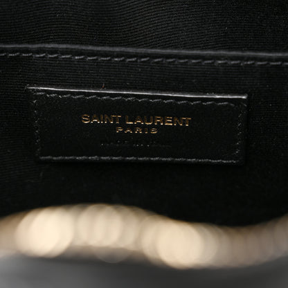 Saint Laurent Calfskin Matelasse Monogram Lou Camera Bag Black 6 of 9