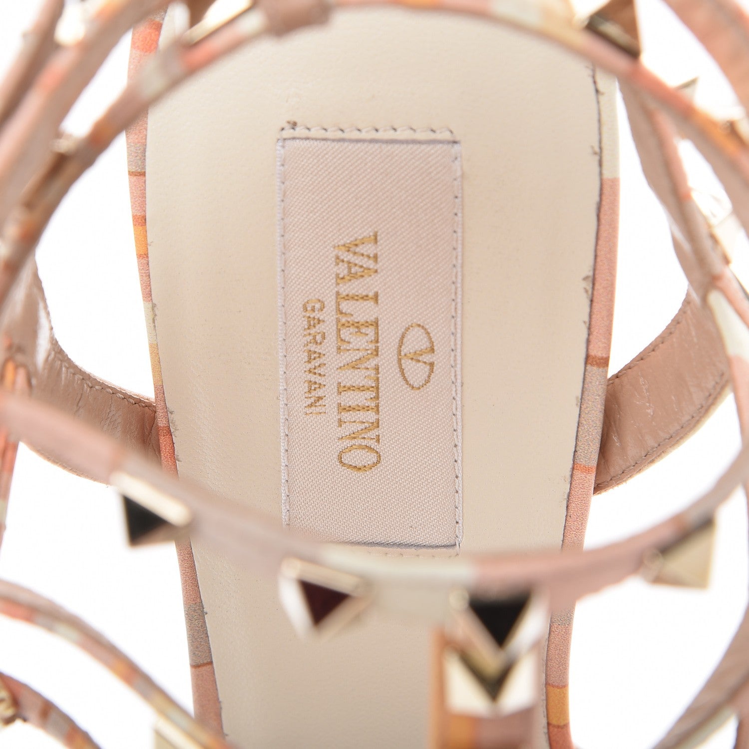 Valentino Garavani Nappa Native Couture 1975 Rockstud Ankle Strap 65mm Pumps 39 Mandarin Sorbet 7 of 9