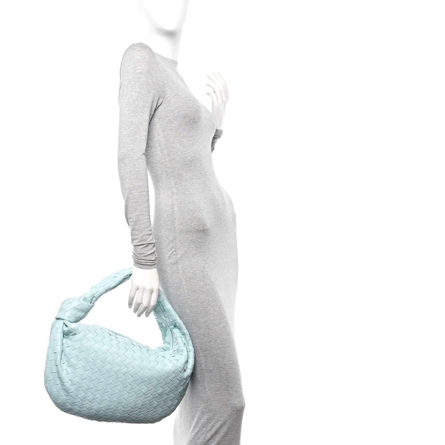 Nappa Intrecciato Small Jodie Teal Washed