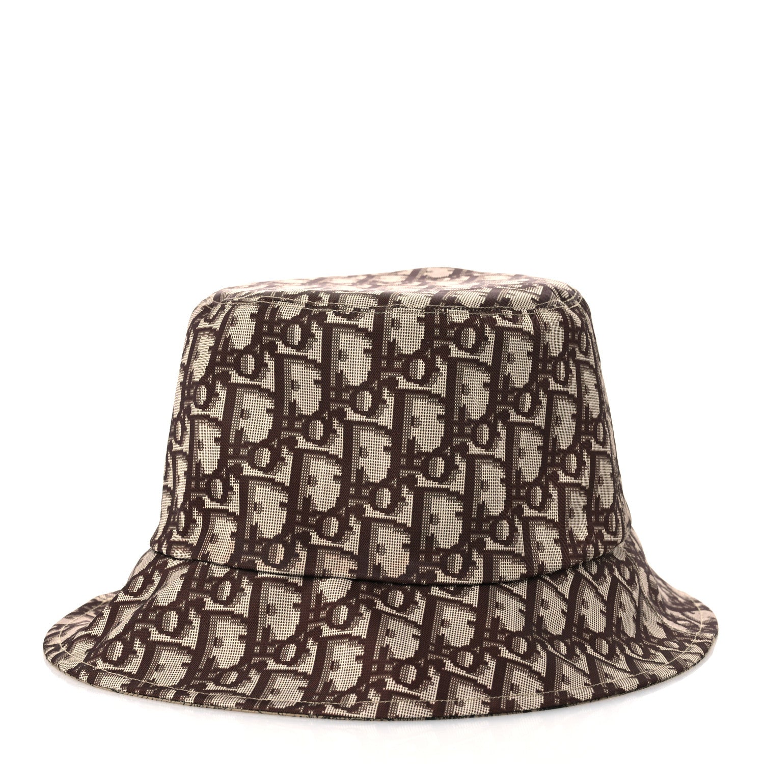 Christian Dior Oblique Toile De Jouy Reversible Teddy-D Brim Bucket Hat 59 Hazelnut Black 3 of 15
