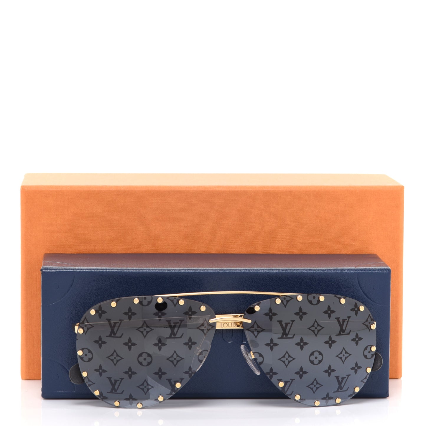 Monogram The Party Aviator Sunglasses Z1365U Gold