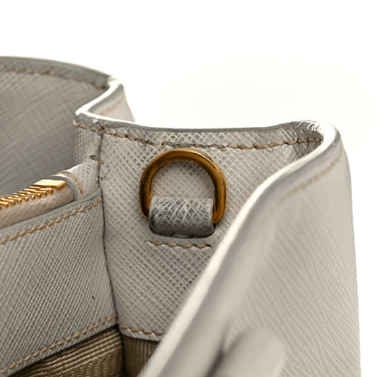 Prada Saffiano Medium Galleria Double Zip Tote Talco 14 of 15