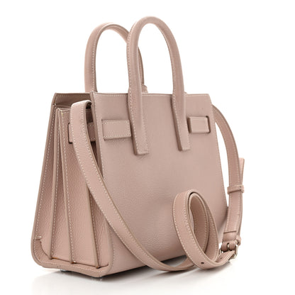 Saint Laurent Grained Calfskin Nano Sac De Jour Antique Rose 3 of 12