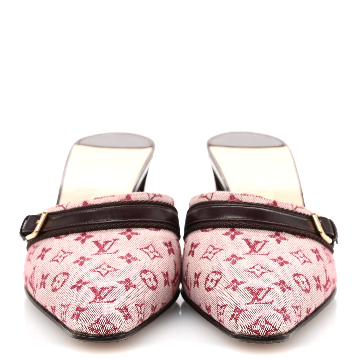 Louis Vuitton Monogram Mini Lin Mules 38 Cherry 3 of 10