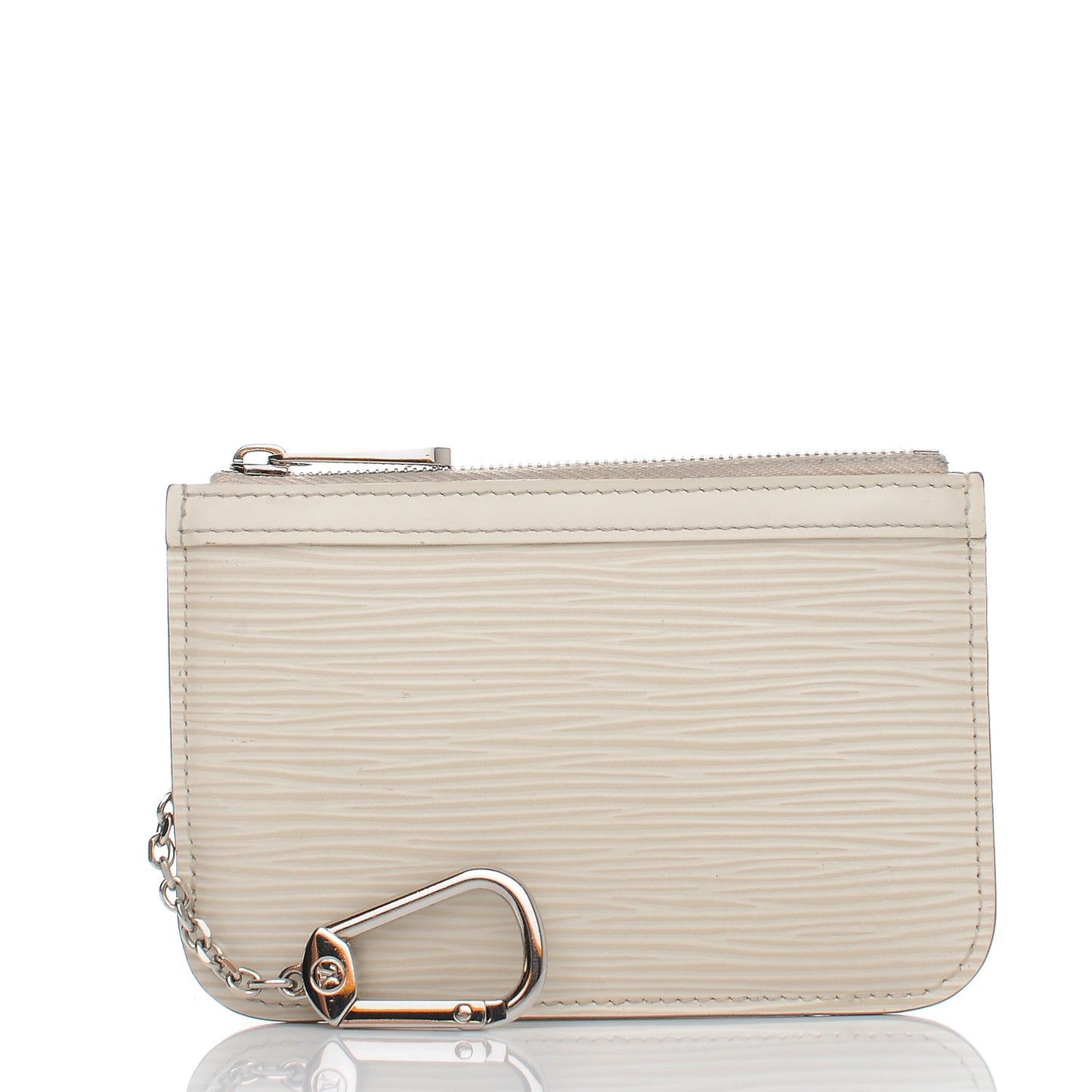 Epi Key Pouch Ivory
