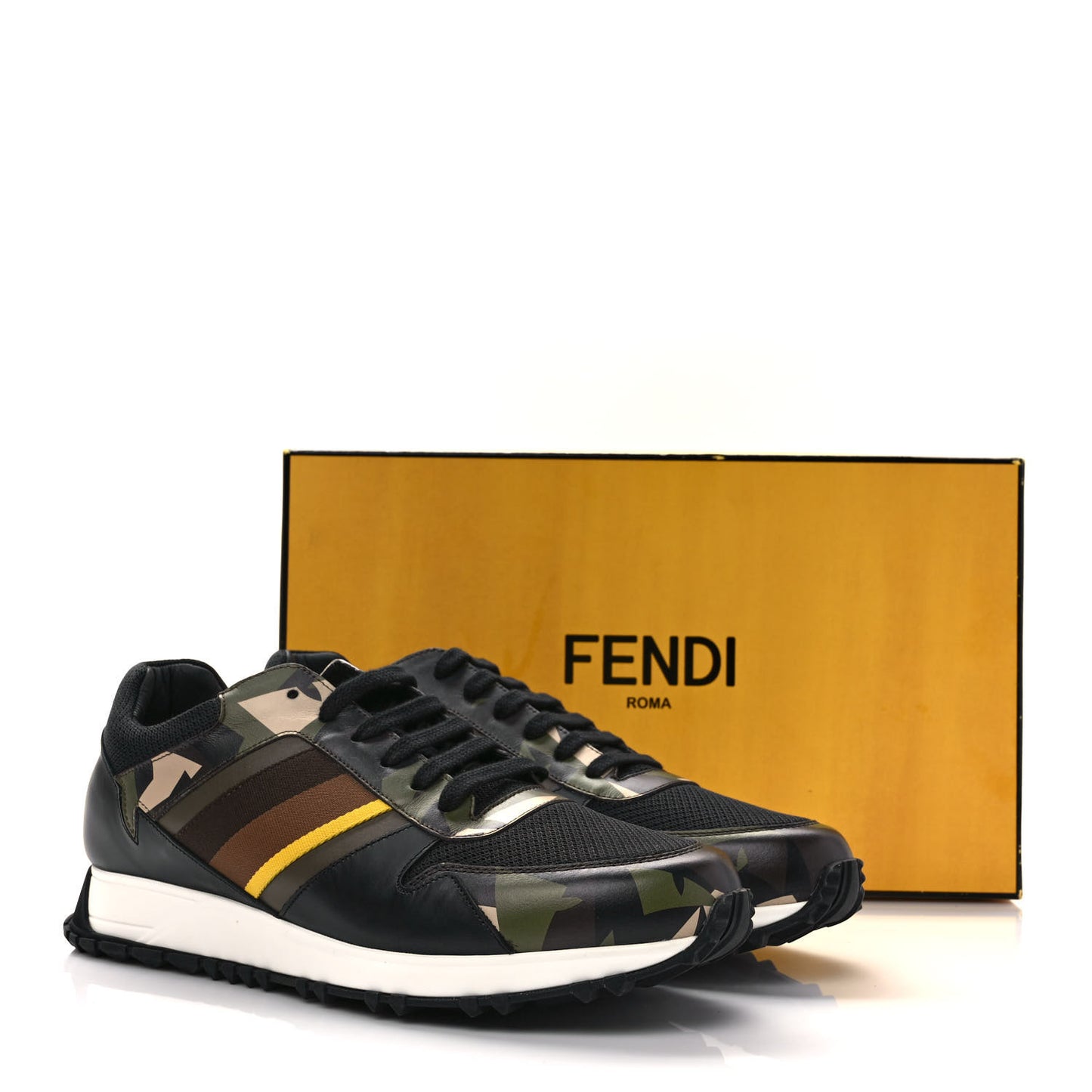Calfskin Nylon Mens Camo Bugs Sneakers 9 Military Black Multicolor