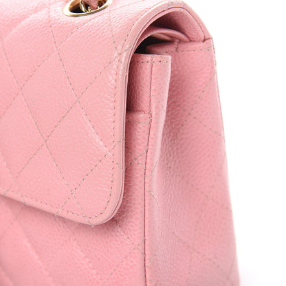 Chanel Caviar Quilted Small Double Flap Pink 10 of 19