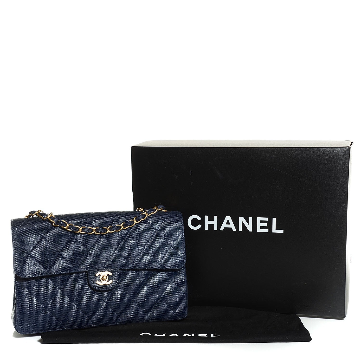 Chanel Woven Raffia Straw Jumbo Single Flap Navy 4 of 8