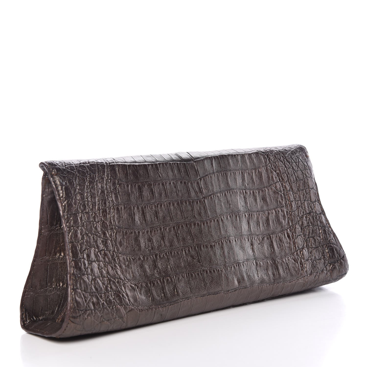 Nancy Gonzalez Crocodile Clutch Bronze 3 of 9