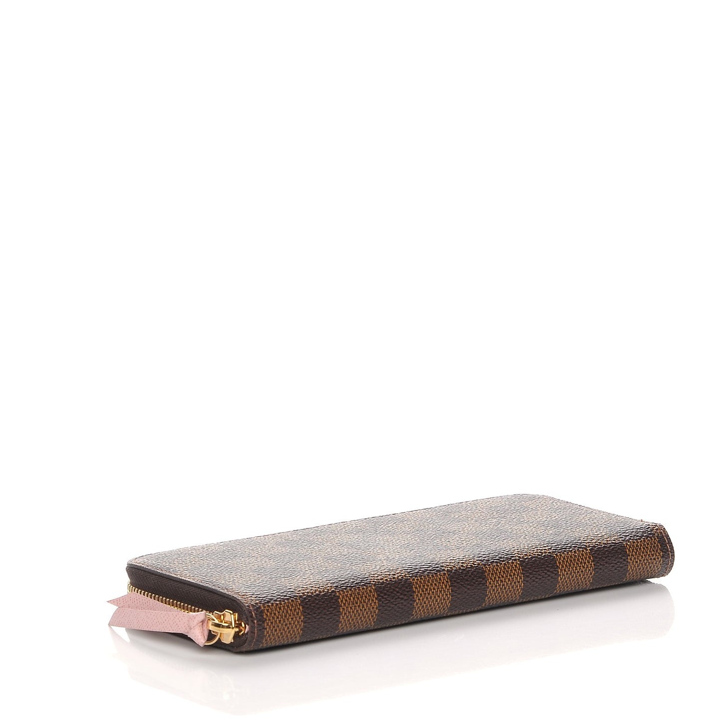 Damier Ebene Clemence Wallet Rose Ballerine