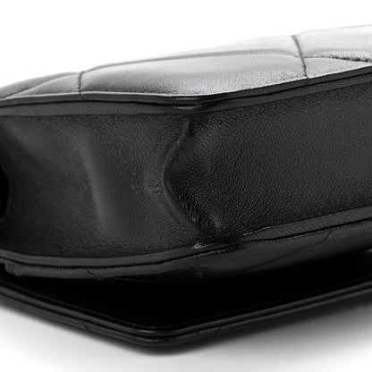 Chanel Goatskin Quilted Chanel 19 Wallet On Chain WOC Black 10 of 12