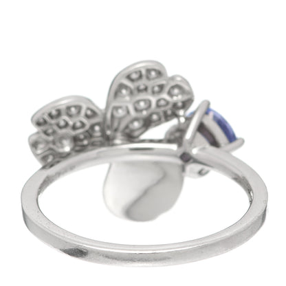 Tiffany Platinum Diamond Tanzanite Paper Flowers Ring 52 6 3 of 5