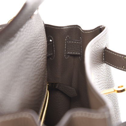 Hermes Taurillon Clemence Kelly Retourne 28 Etoupe 11 of 38