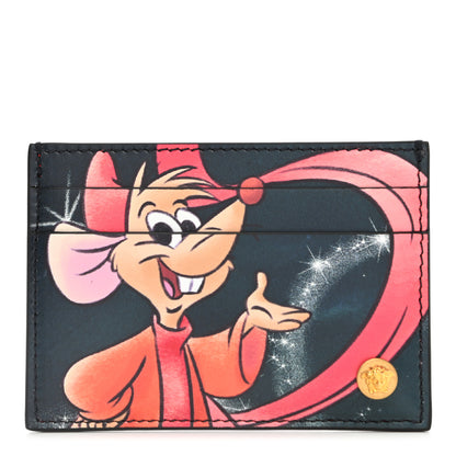 Versace X DISNEY Nappa Cinderella Print Card Holder Red Multicolor 1 of 8