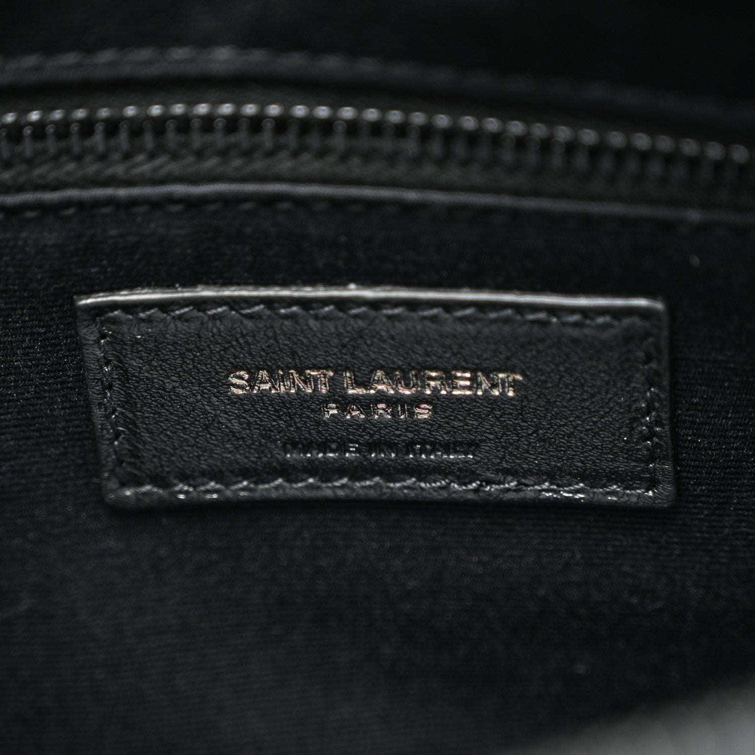 Saint Laurent Calfskin Y Quilted Monogram Monochrome Medium Loulou Chain Satchel Black 7 of 12
