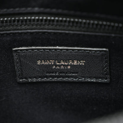 Saint Laurent Calfskin Y Quilted Monogram Monochrome Medium Loulou Chain Satchel Black 7 of 12