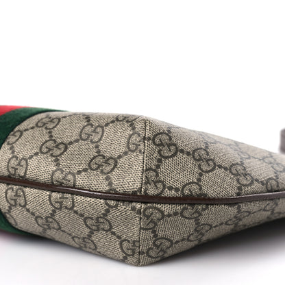 Gucci GG Supreme Monogram Web Small Ophidia Half Moon Hobo Brown 9 of 9