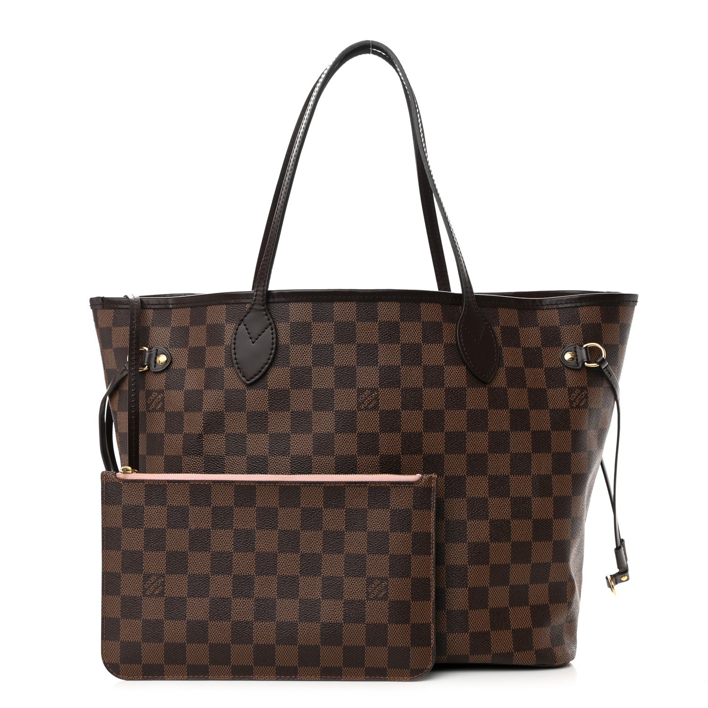 Damier Ebene Neo Neverfull MM Rose Ballerine