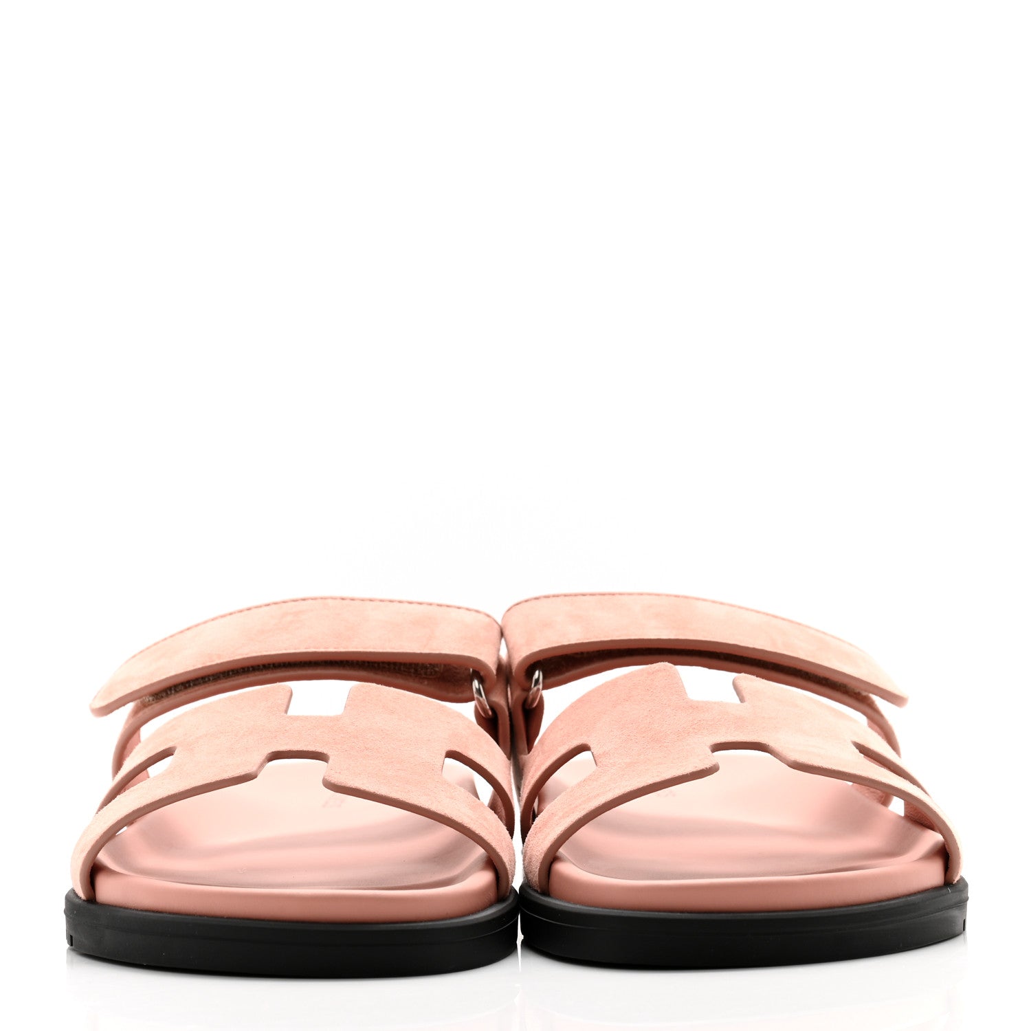 Hermes Suede Goatskin Womens Chypre Sandals 39 Nude 2 of 9