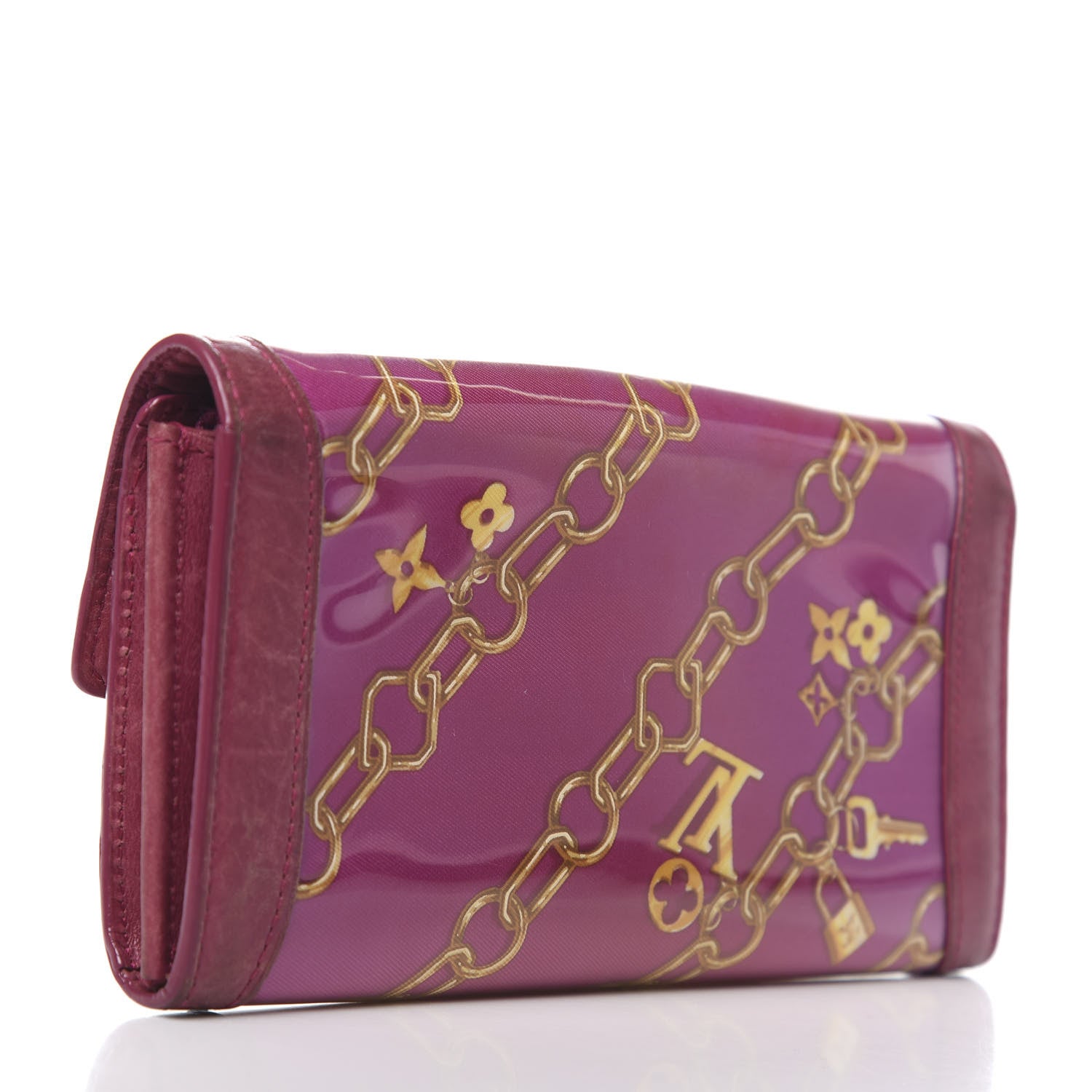 Louis Vuitton Monogram Charms Cabas Porte-Monnaie Wallet Fuchsia 3 of 12