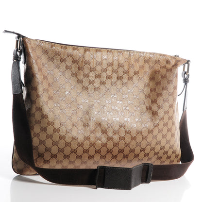 Gucci Crystal Monogram Messenger Bag Brown 3 of 7