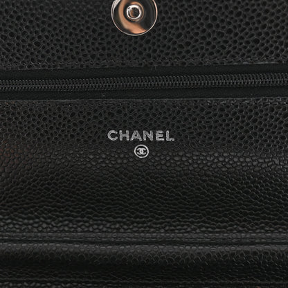 Chanel Caviar Quilted Wallet on Chain WOC Black 6 of 11