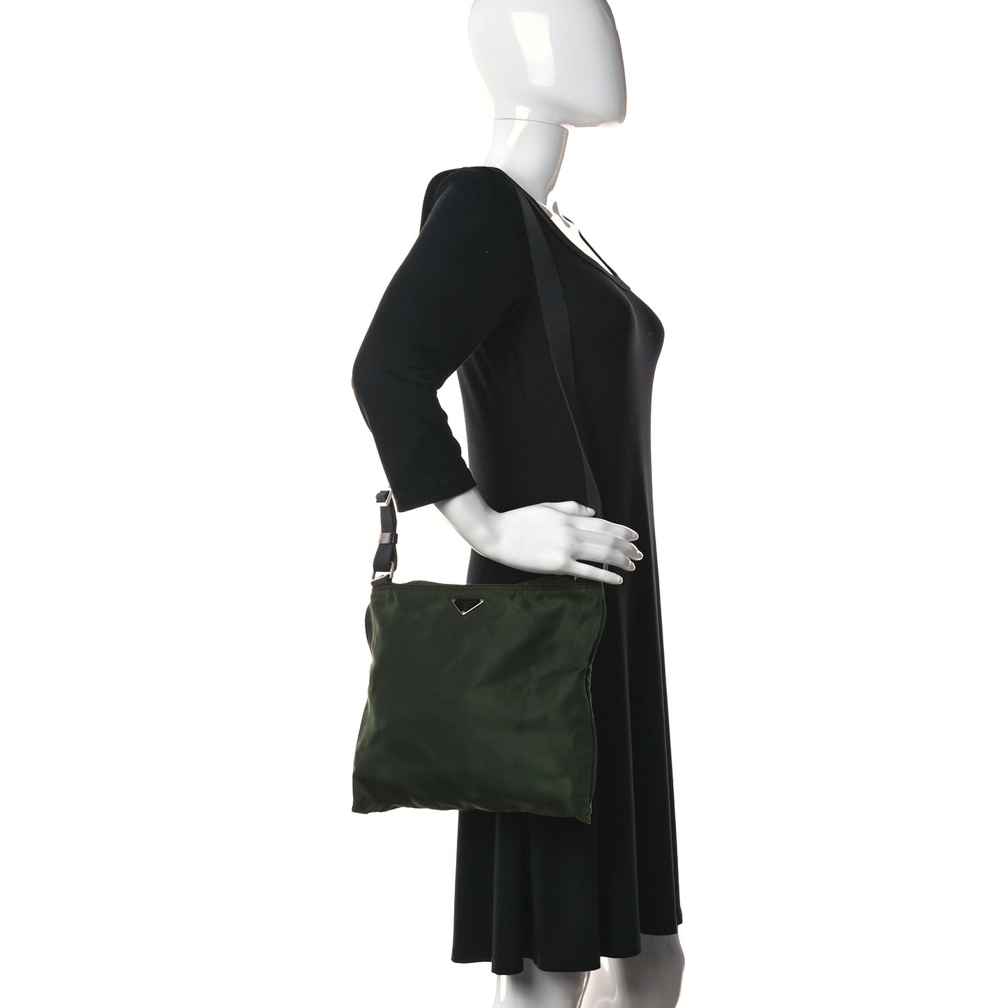 Nylon Vela Flat Messenger Bag Mimetico