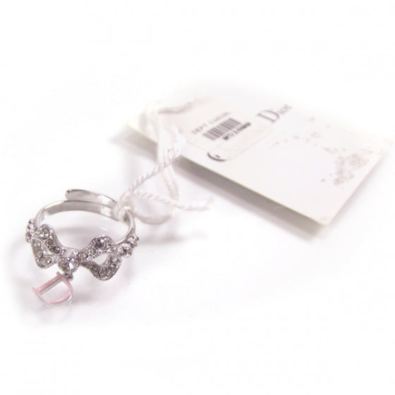 Christian Dior Crystal My Dior Charm Ring sz 5.5 1 of 3