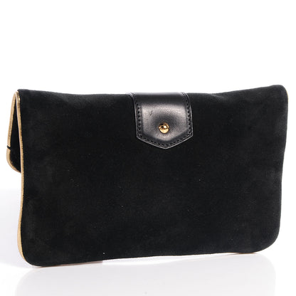 Louis Vuitton Suede SC Slim Clutch Coal 3 of 8