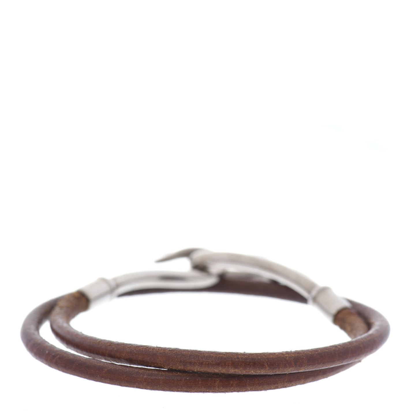 Natural Bridle Jumbo Double Tour Bracelet Bouton