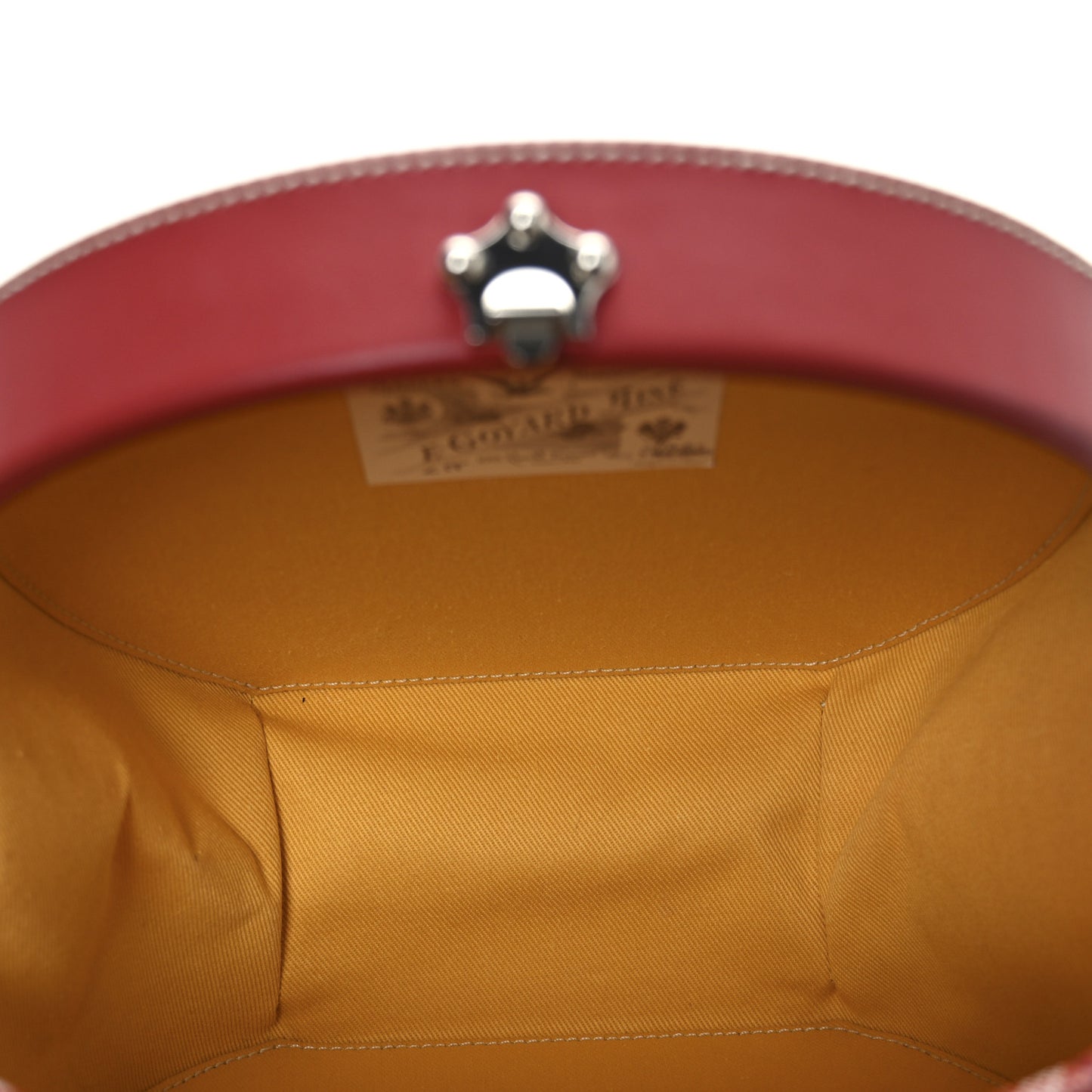 Goyardine Alto Hatbox Red