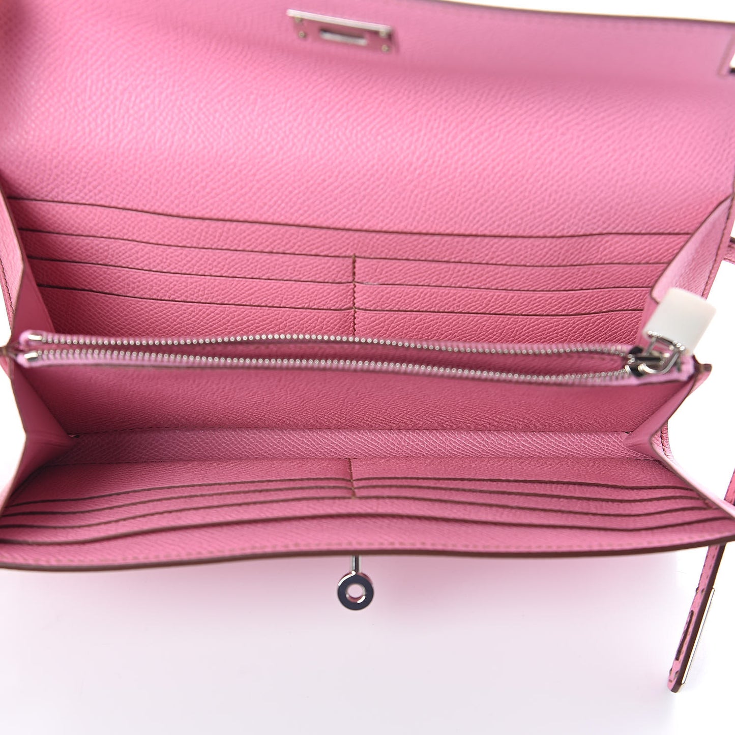 Epsom Kelly Longue Wallet 5P Pink
