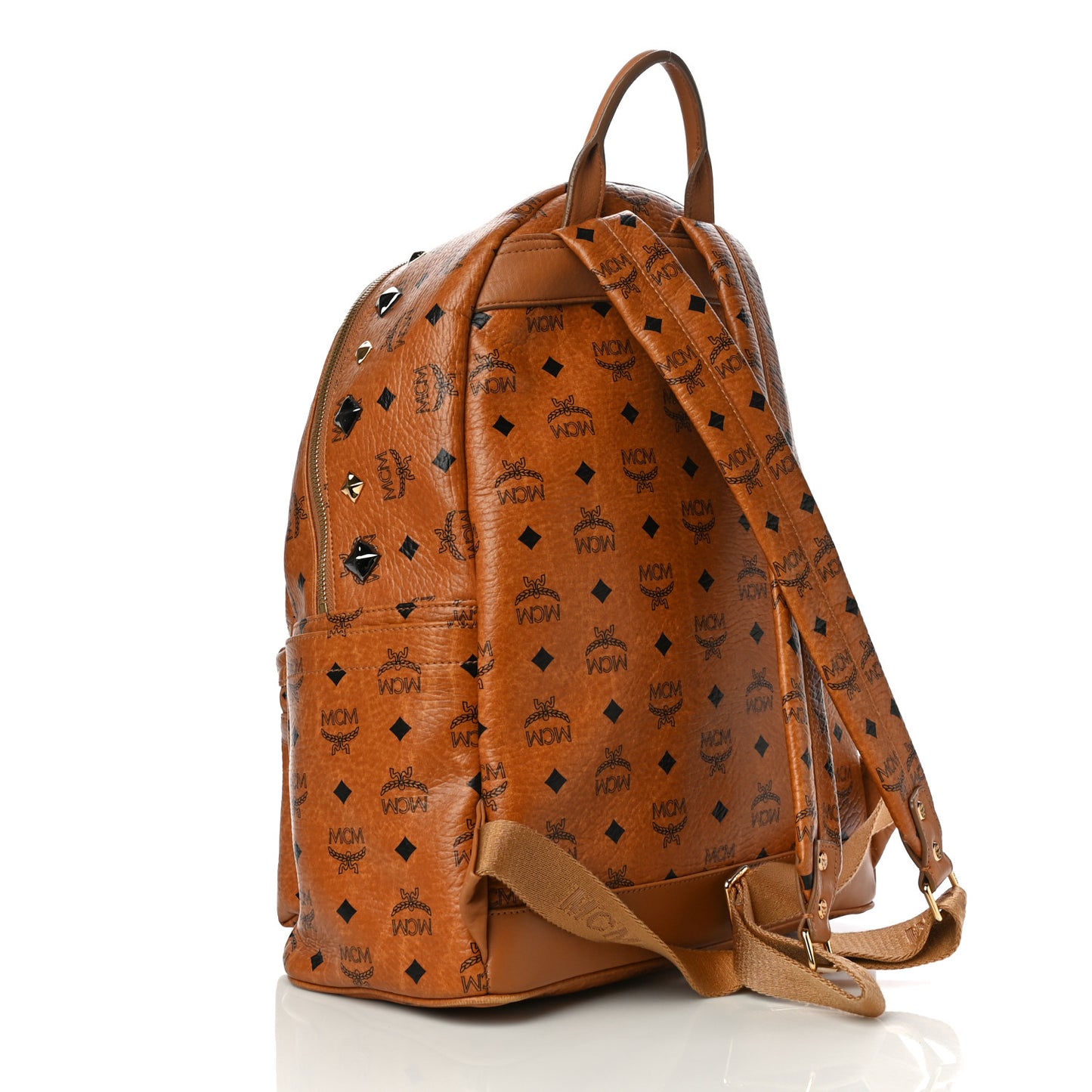 Visetos Studded Medium Stark M Backpack Cognac