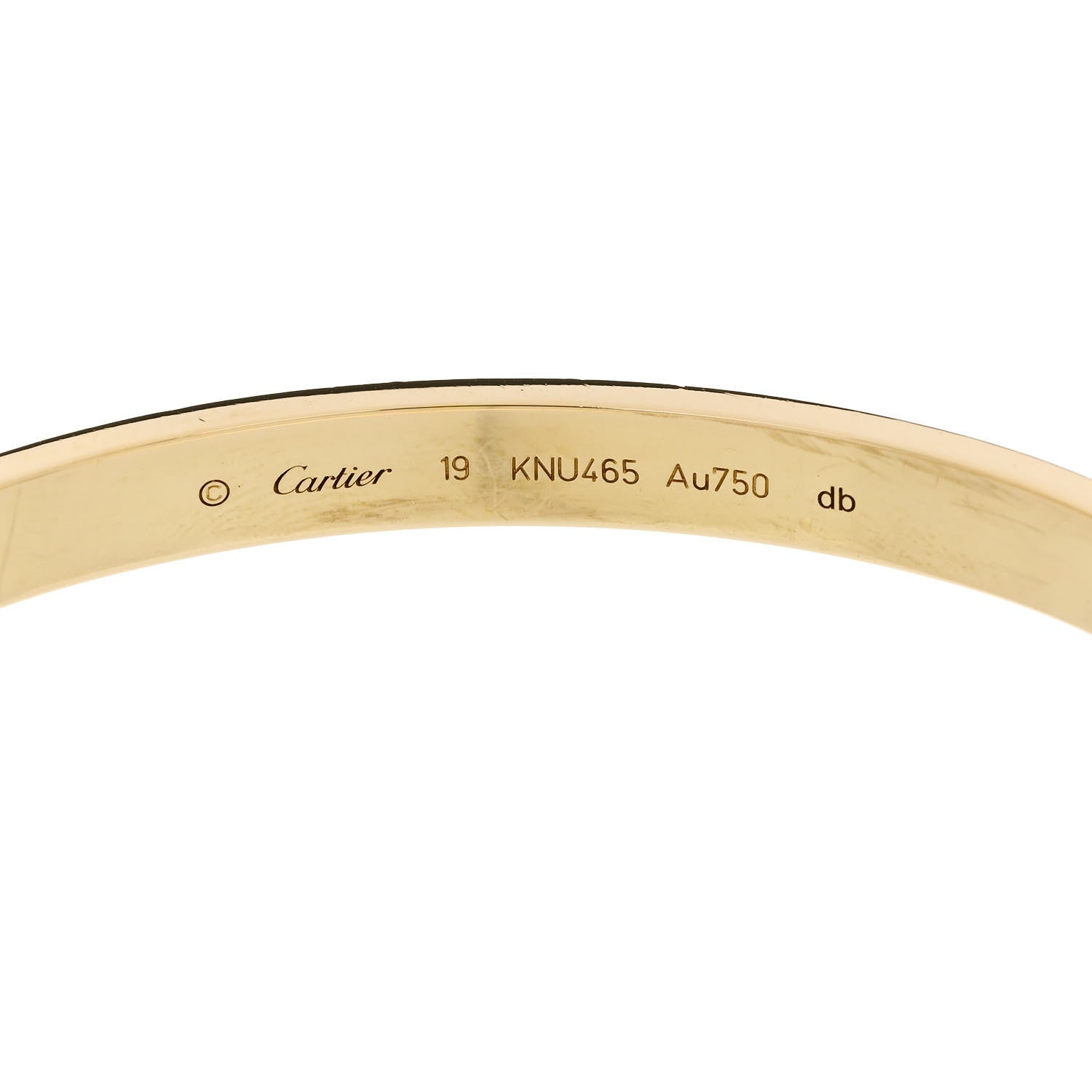 Cartier 18K Yellow Gold LOVE Bracelet 19 6 of 9