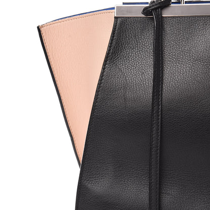 Fendi Vitello Dolce Bi-Color Large 3Jours Tote Black Plaster 16 of 17