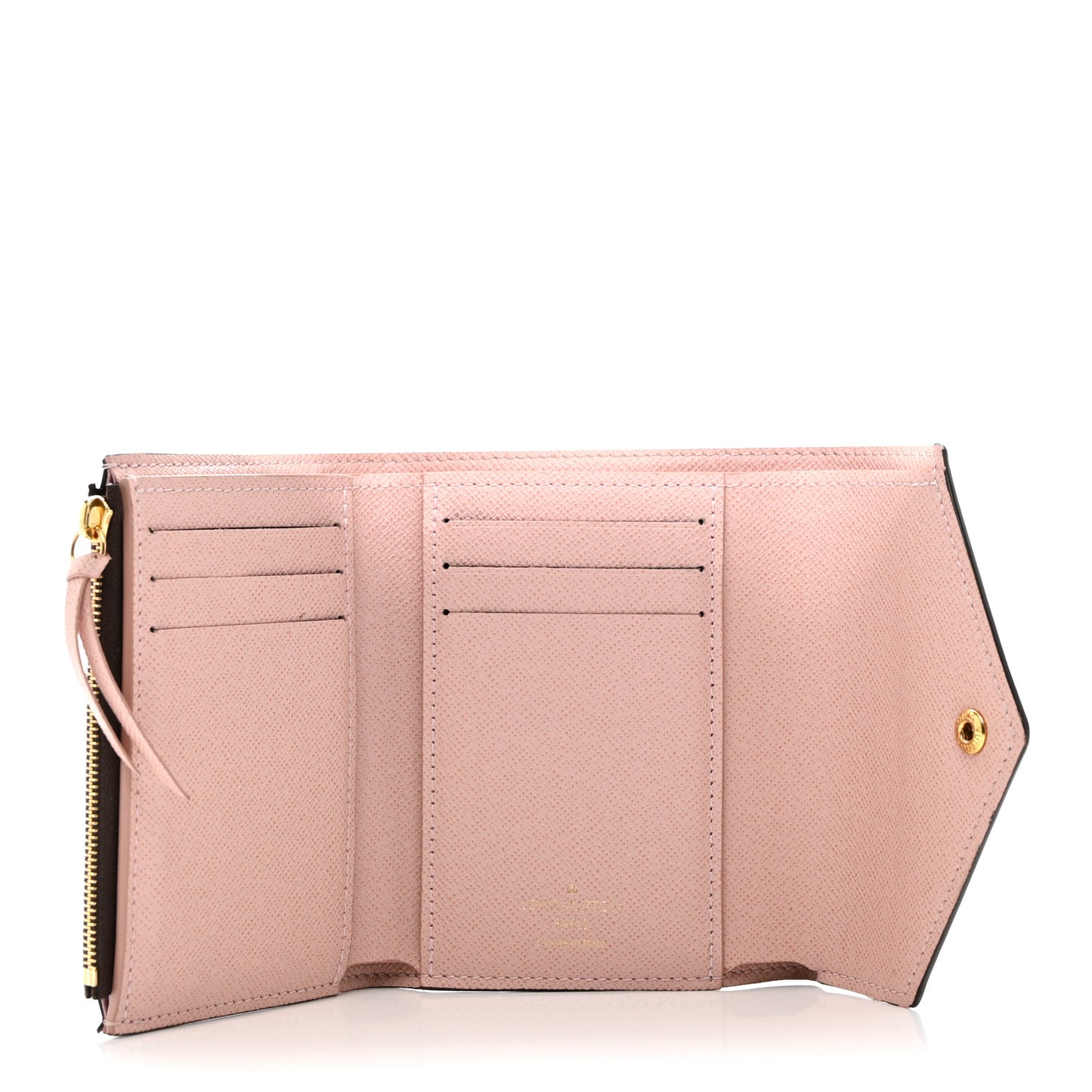 Damier Ebene Victorine Wallet Rose Ballerine