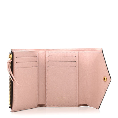 Louis Vuitton Damier Ebene Victorine Wallet Rose Ballerine 5 of 9