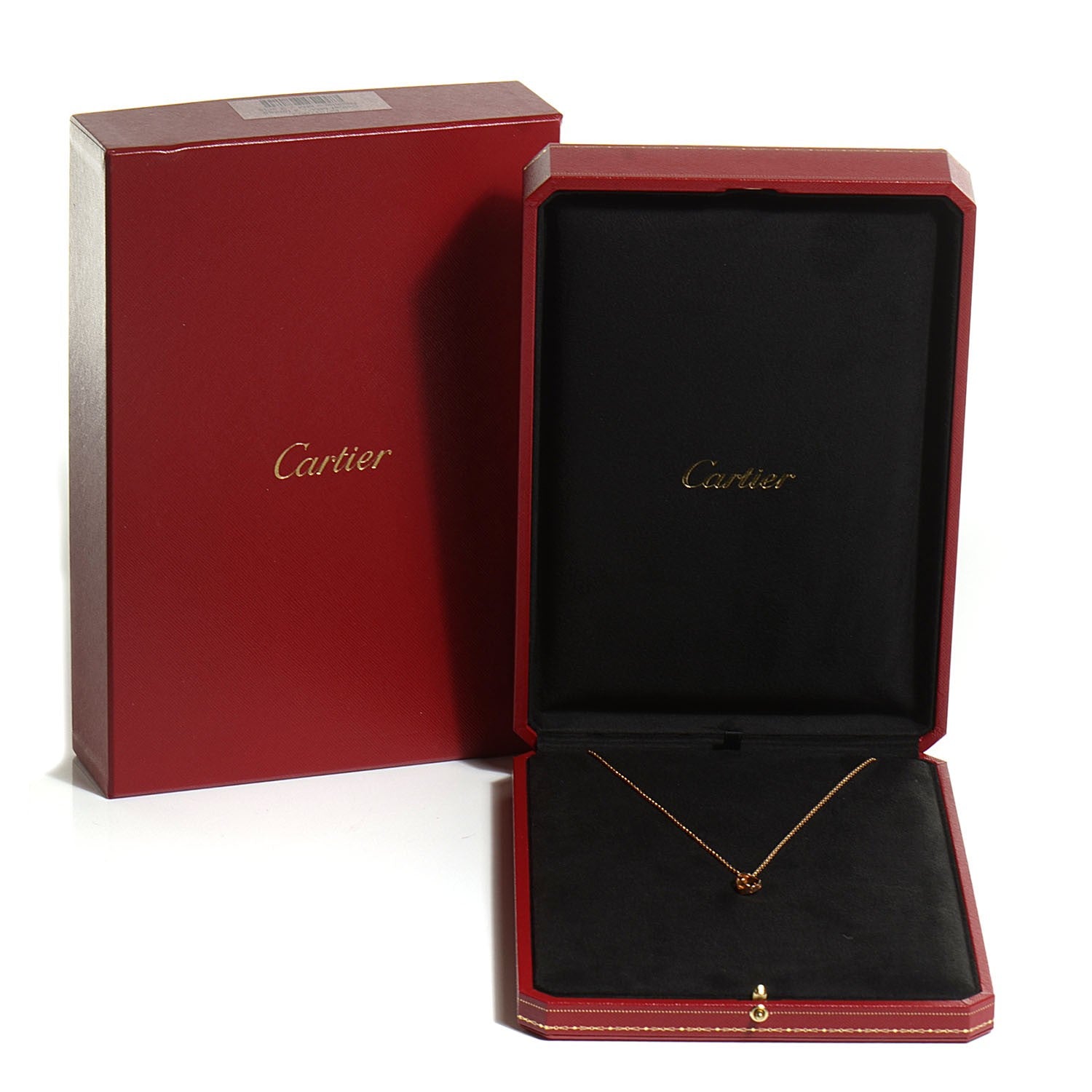Cartier 18K Pink Gold Interlocking LOVE Necklace 7 of 7