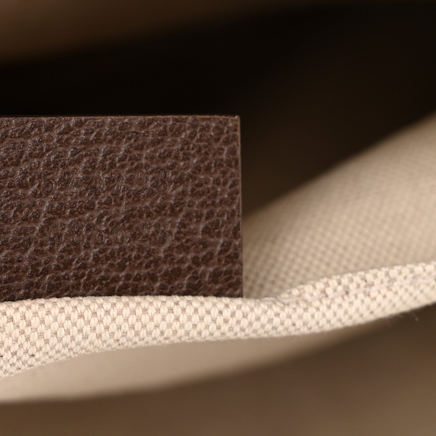 Gucci GG Supreme Monogram Textured Calfskin Web Medium Ophidia Briefcase Beige Ebony New Acero 6 of 9