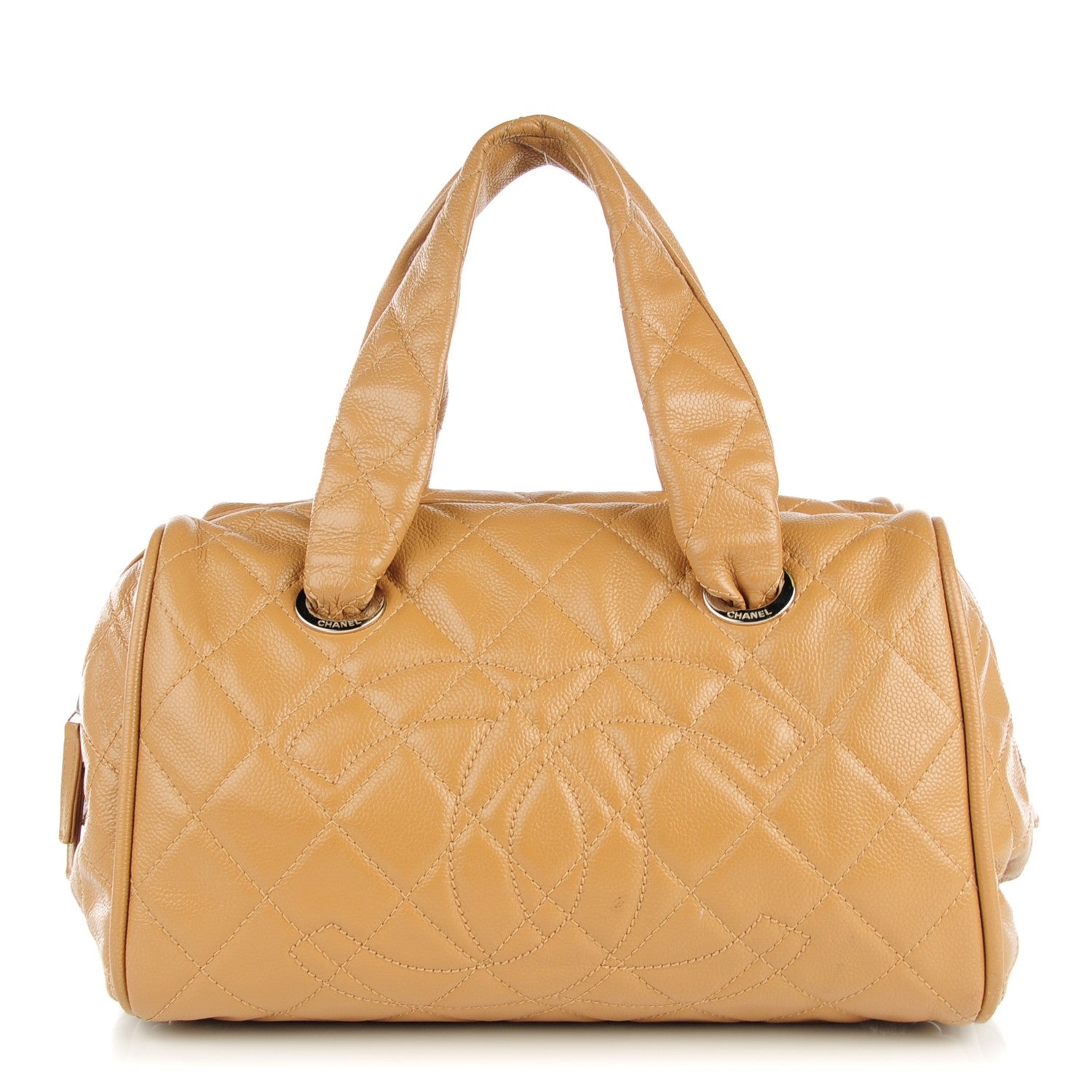Chanel Caviar Quilted Timeless Bowler Dark Beige 1 of 15