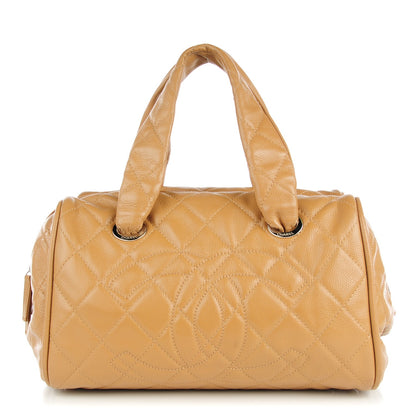 Chanel Caviar Quilted Timeless Bowler Dark Beige 1 of 15
