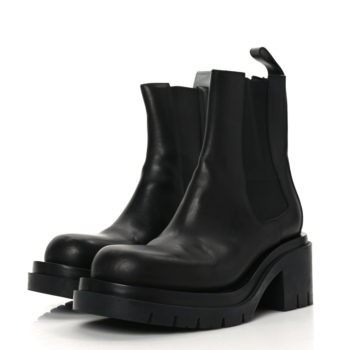 Calfskin The Lug Chelsea 30/70mm Ankle Boots 40 Black