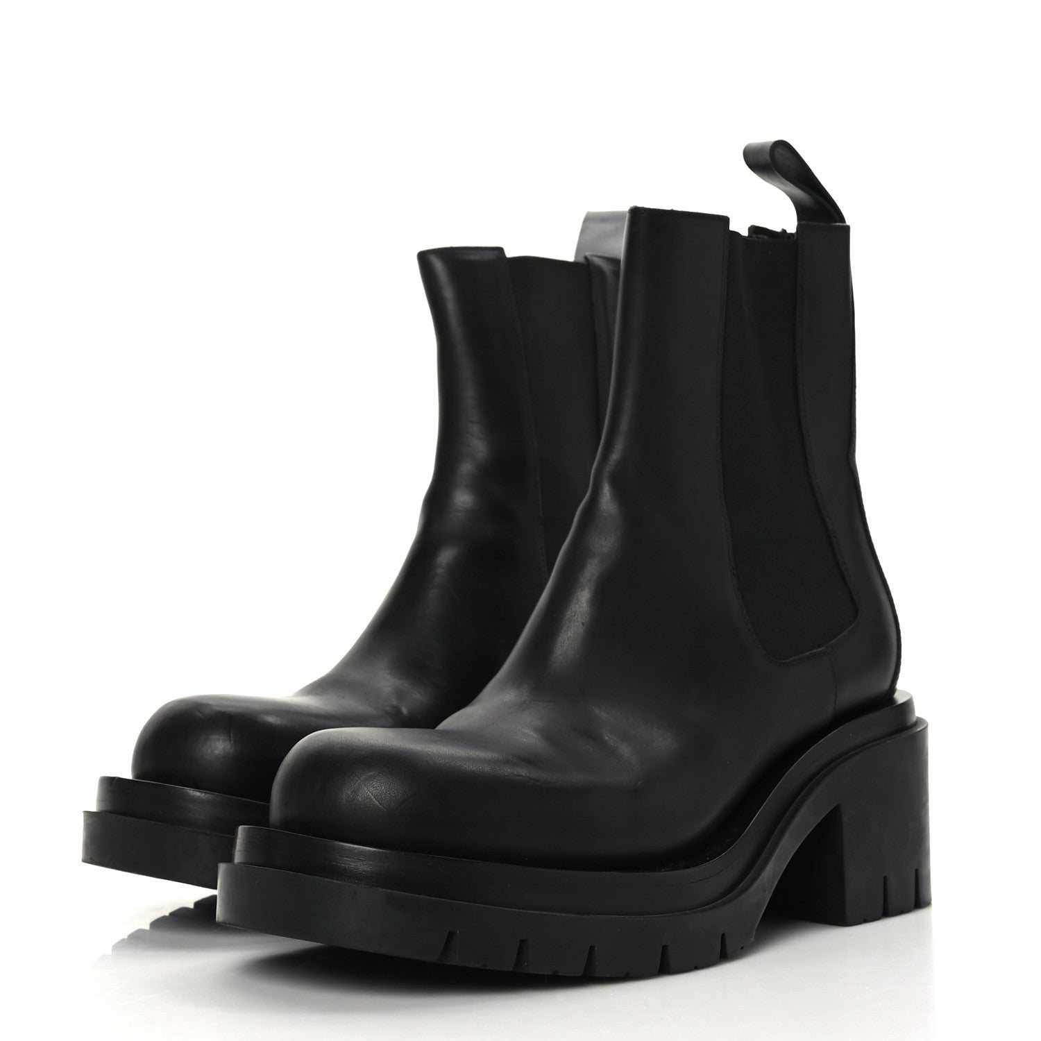 Bottega Veneta Calfskin The Lug Chelsea 30/70mm Ankle Boots 40 Black 3 of 7