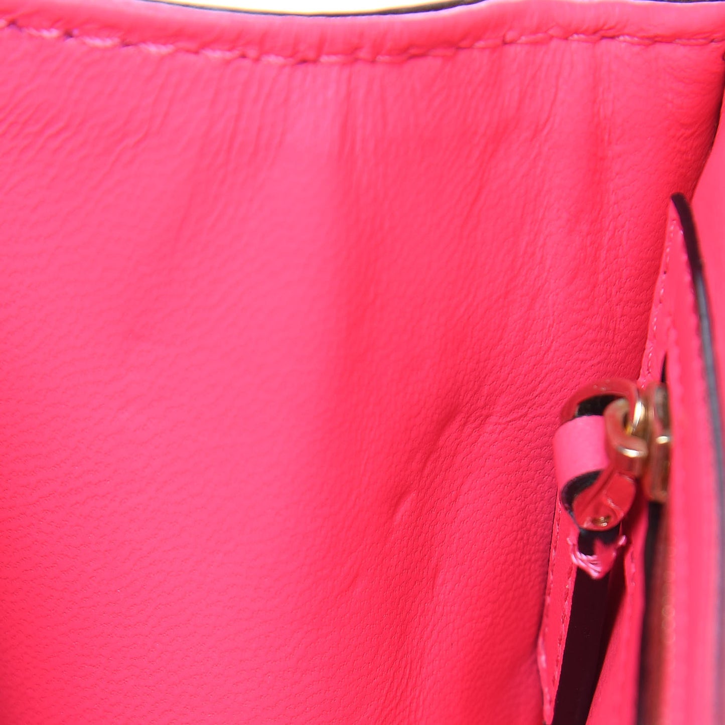 Vitello Crystal Small Glam Lock Rockstud Flap Fuxia Fluo