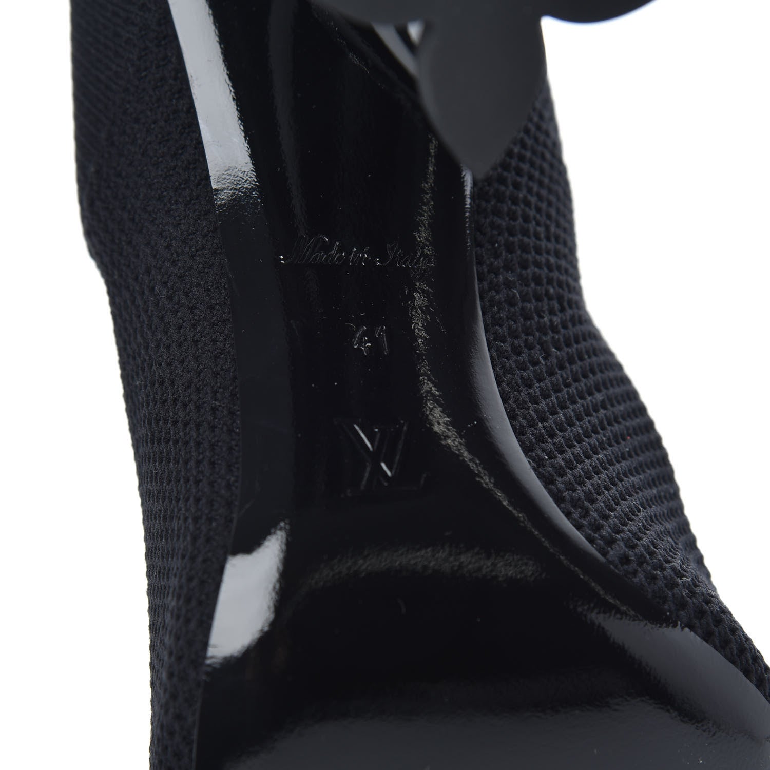 Louis Vuitton Monogram Stretch Fabric Silhouette Ankle Boots 41 Black 6 of 8