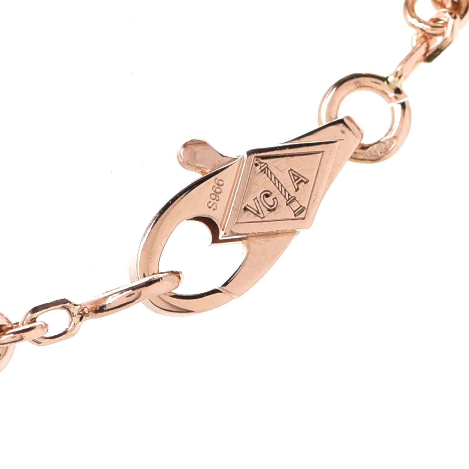 Van Cleef & Arpels 18K Rose Gold 6 Motifs Sweet Alhambra Bracelet 4 of 7