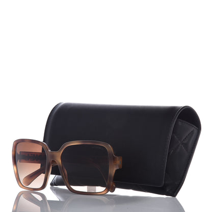 Chanel Acetate Square Sunglasses 5408 Light Tortoise 8 of 8
