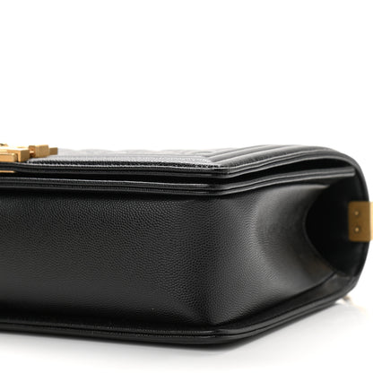 Chanel Caviar Quilted New Medium Boy Flap Black 9 of 10
