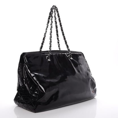 Chanel Vinyl Lipstick Tote Black 3 of 10